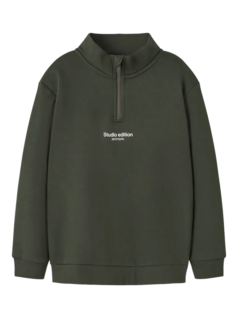 Name It Name it- Brody zip sweater Rosin