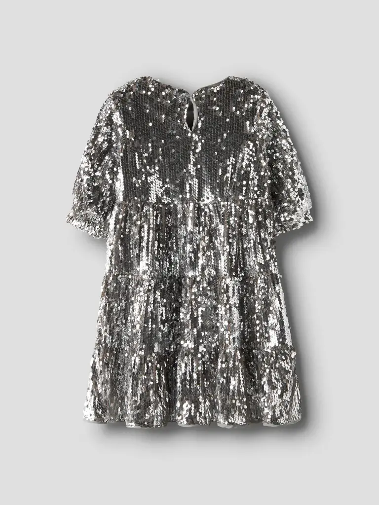 Name It Name it -  Silver glitter dress