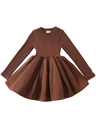 Donsje Amsterdam Donsje - Furre dress Mahogany Donsje Amsterdam Donsje - Furre dress Mahogany
