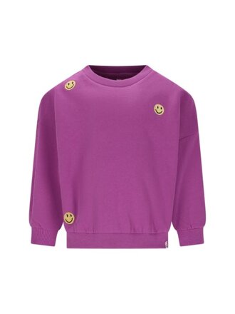 The New Chapter the new chapter - bille sweater paars smiley