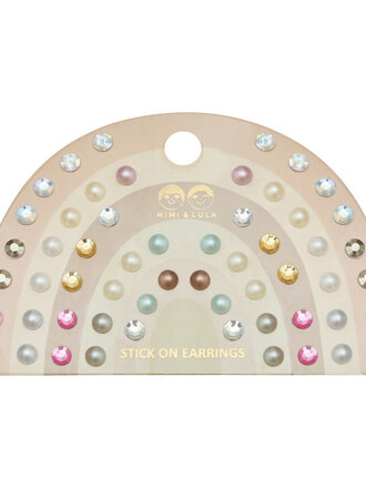 Mimi & Lula Mimi & LulaPINK GEM & PEARL STICK ON EARRINGS Mimi & Lula Mimi & LulaPINK GEM & PEARL STICK ON EARRINGS
