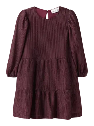 Name It Name it -Burgundy glitter dress Name It Name it -Burgundy glitter dress