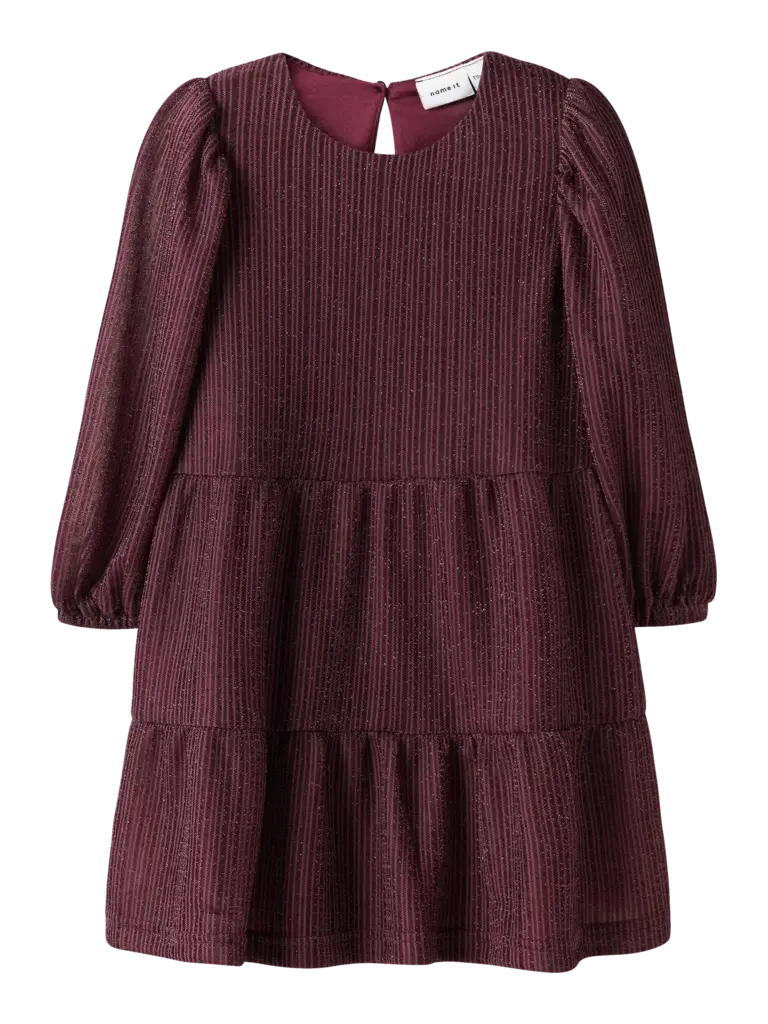 Name It Name it -Burgundy glitter dress