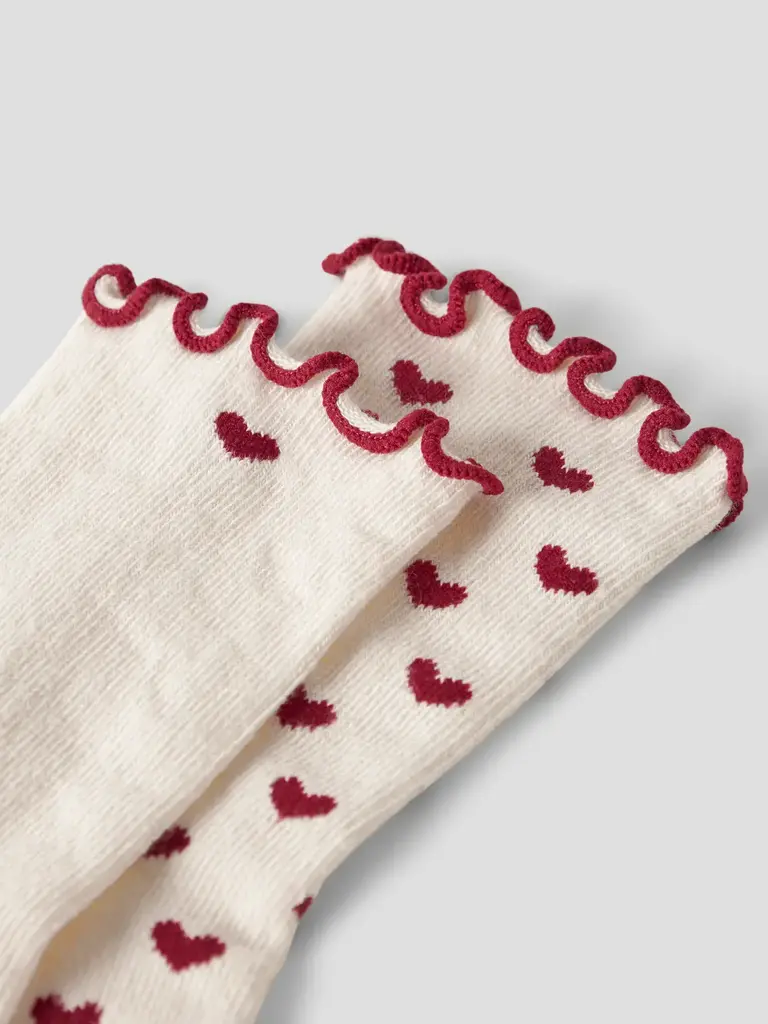 Lil' Atelier Lil atelier - Hartjes sokken 2pack