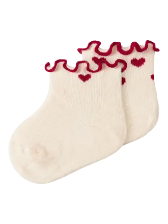 Lil' Atelier Lil atelier - Baby hartjes sokken 2pack