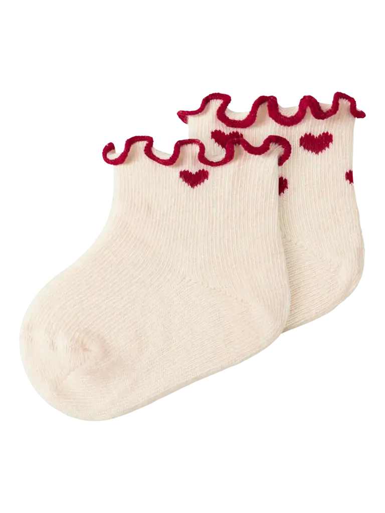 Lil' Atelier Lil atelier - Baby hartjes sokken 2pack