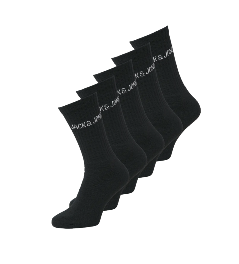 jack&jones Jack & jones - basic sport socks 5 pack black