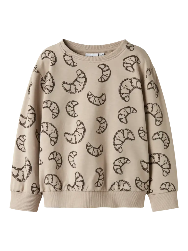 Name It Name it - Croissant sweater AOP Island Fossil