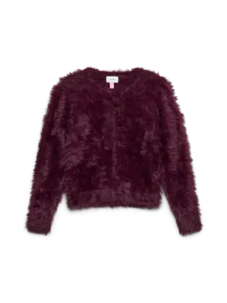 Vero moda girl Vero moda - Puffie cardigan Winetasting