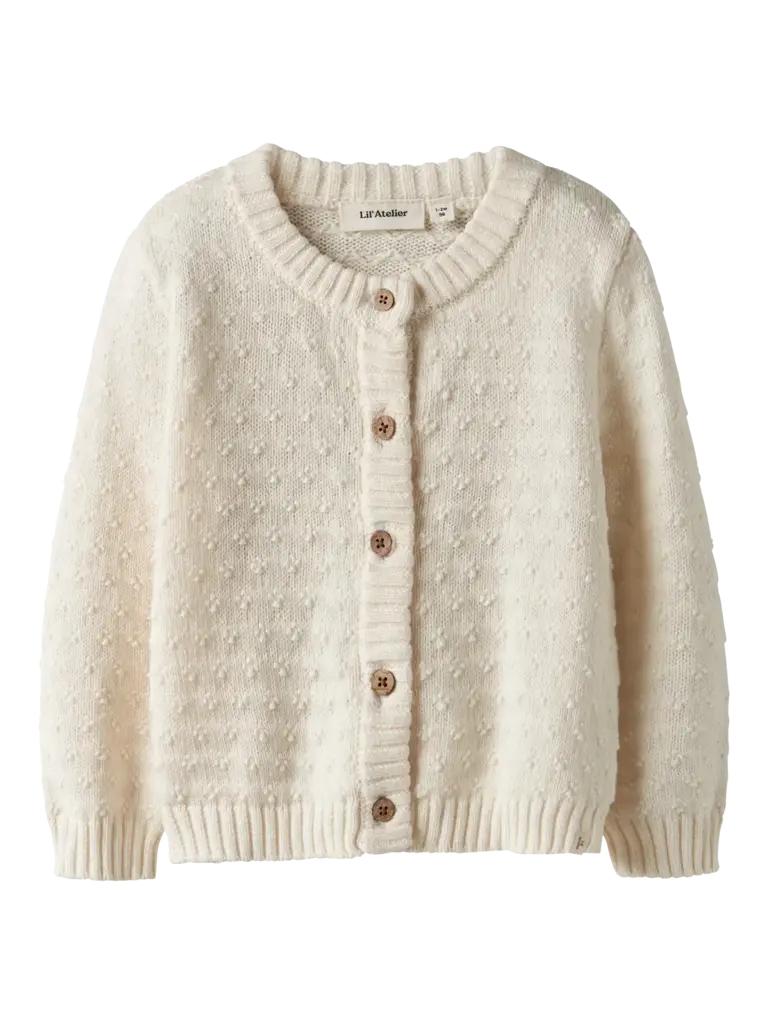Lil' Atelier Lil atelier -Rosanne knit cardigan turtledove