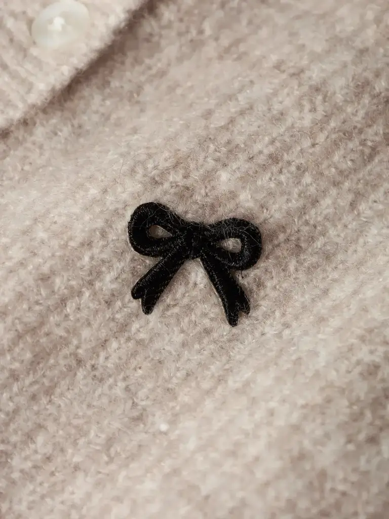Name It Name it -Cement bow knit  cardigan