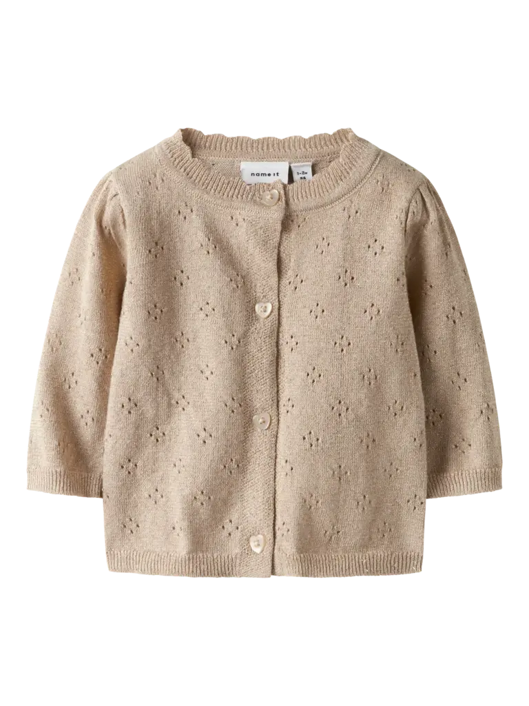 Name It Name it - Rolia glitter cardigan cement