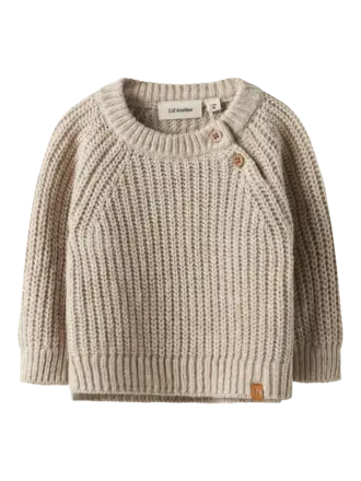 Lil' Atelier Lil Atelier - baby knit Oxford Tan MELANGE