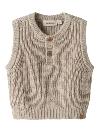 Lil' Atelier Lil atelier - Rokko pullover Tan MELANGE