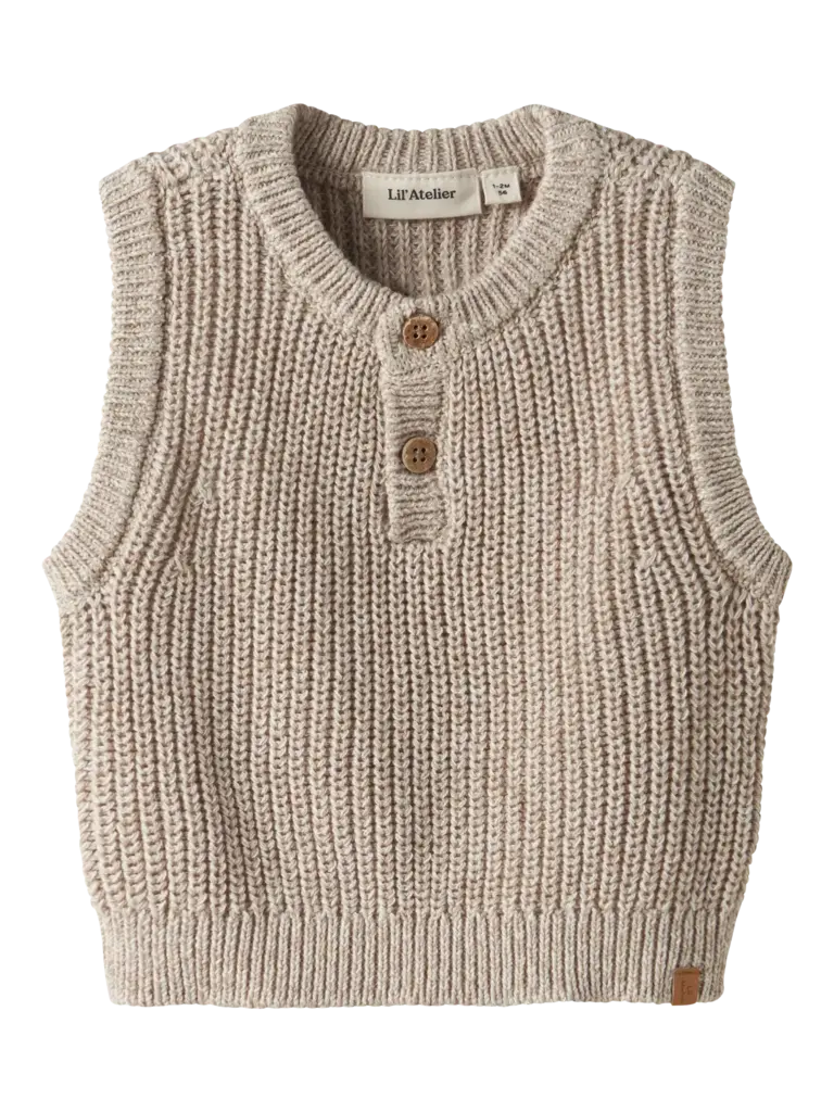 Lil' Atelier Lil atelier - Rokko pullover Tan MELANGE
