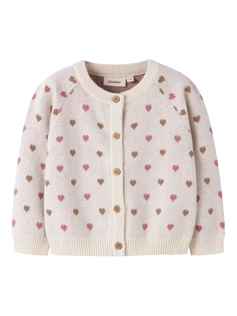 Lil' Atelier Lil atelier - Hearts knit cardigan