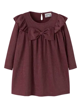 Name It Name it - Roisin dress glitter Burgundy Name It Name it - Roisin dress glitter Burgundy