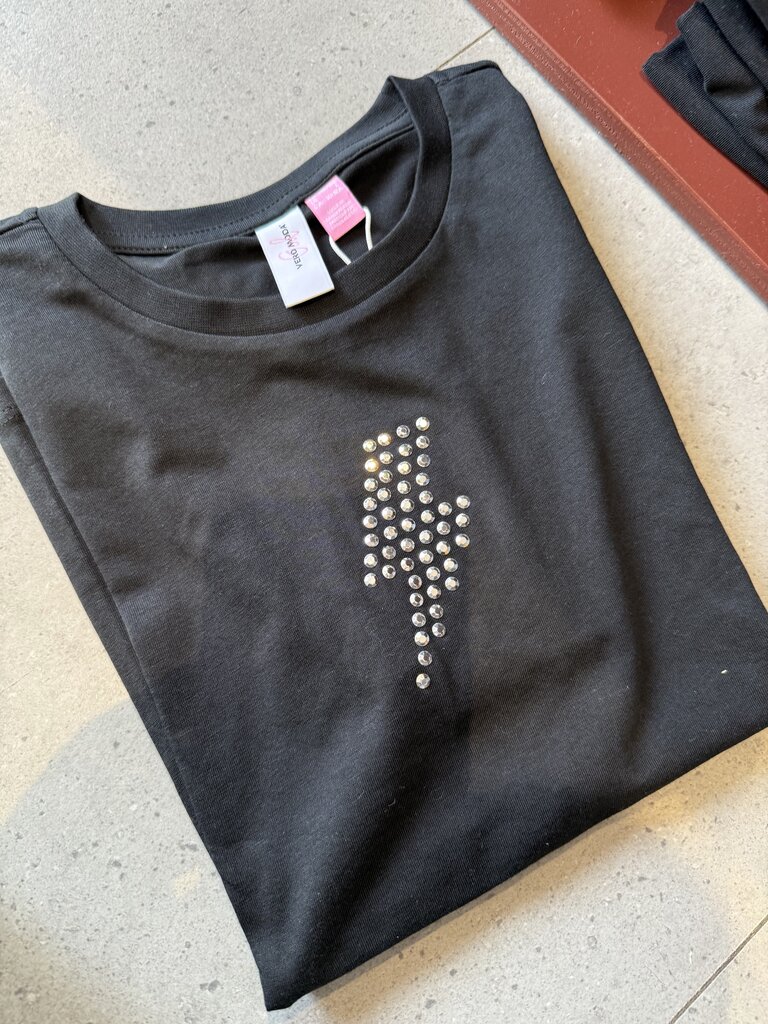 Vero moda girl Vero moda - T-shirt Black  STUDS