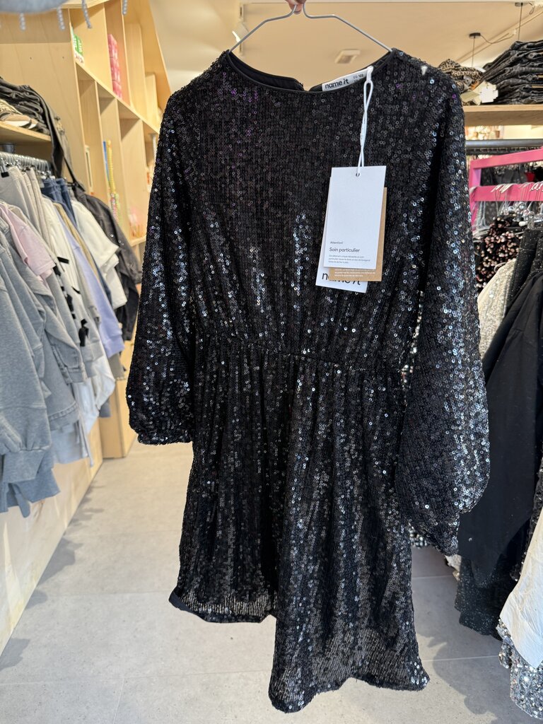 Name It Name it -  Glitter dress black