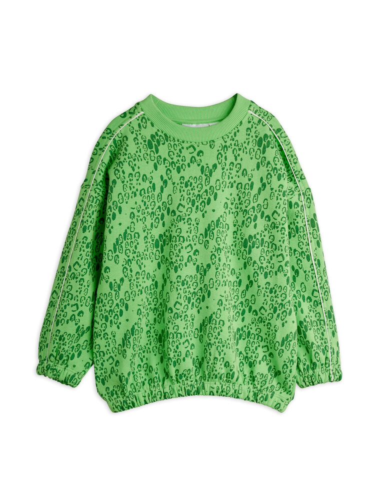 mini rodini Mini rodini -Mini leopard aop sweatshirt  green