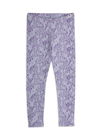 mini rodini Mini rodini -Mini leopard aop leggings  purple mini rodini Mini rodini -Mini leopard aop leggings  purple