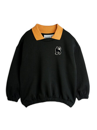 mini rodini Mini rodini -Panther patch collar sweatshirt mini rodini Mini rodini -Panther patch collar sweatshirt