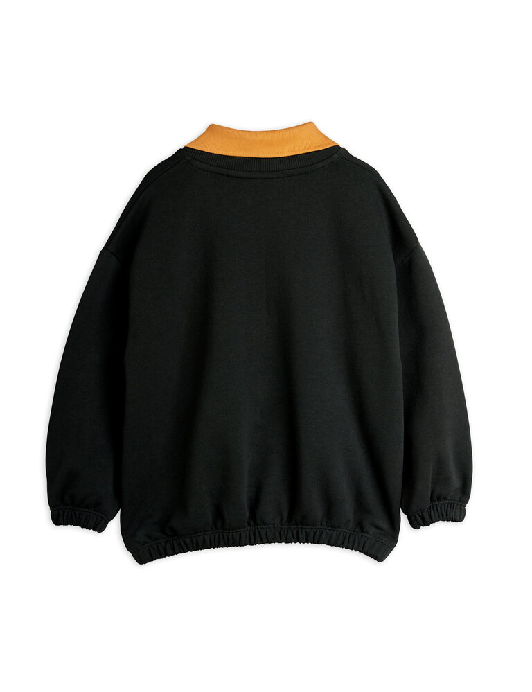 mini rodini Mini rodini -Panther patch collar sweatshirt