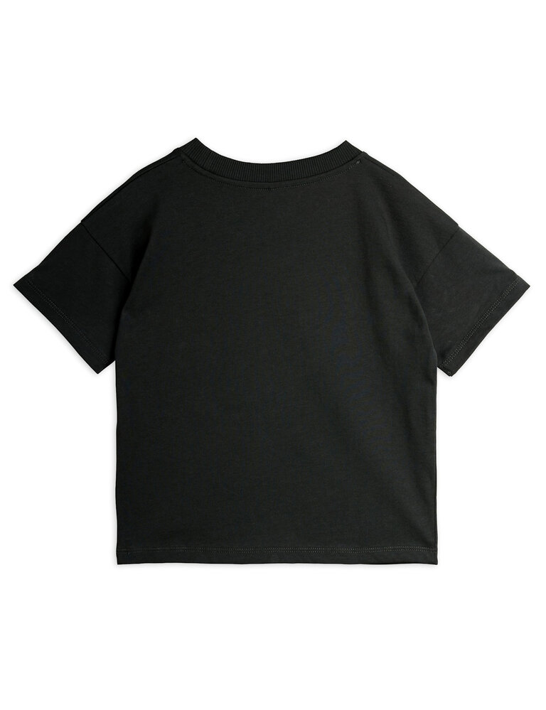 mini rodini Mini Rodini -Panther patch ss tee Black