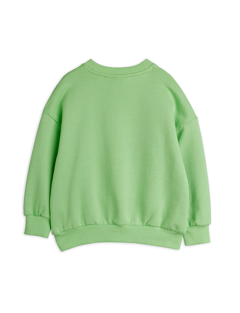 mini rodini Mini rodini -Doggie chenille sweatshirt green