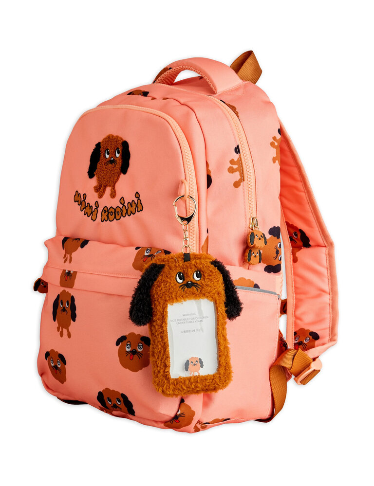 mini rodini Doggies aop school aop backpack Pink