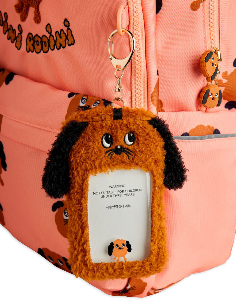 mini rodini Doggies aop school aop backpack Pink