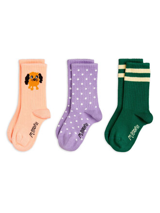 mini rodini Mini  rodini -Doggie 3-pack socks mini rodini Mini  rodini -Doggie 3-pack socks