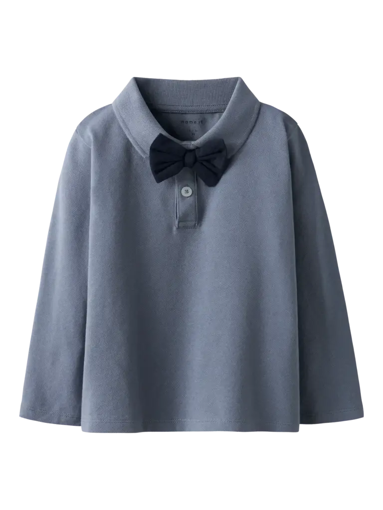 Name It Name it - polo met strik  blauw