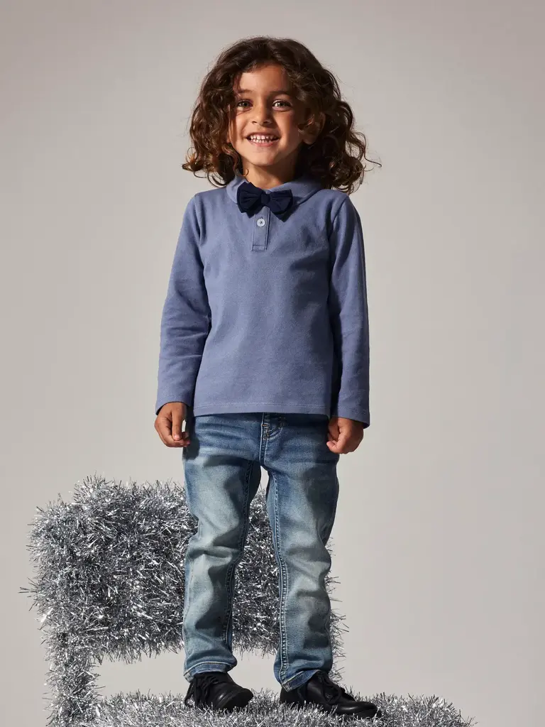Name It Name it - polo met strik  blauw