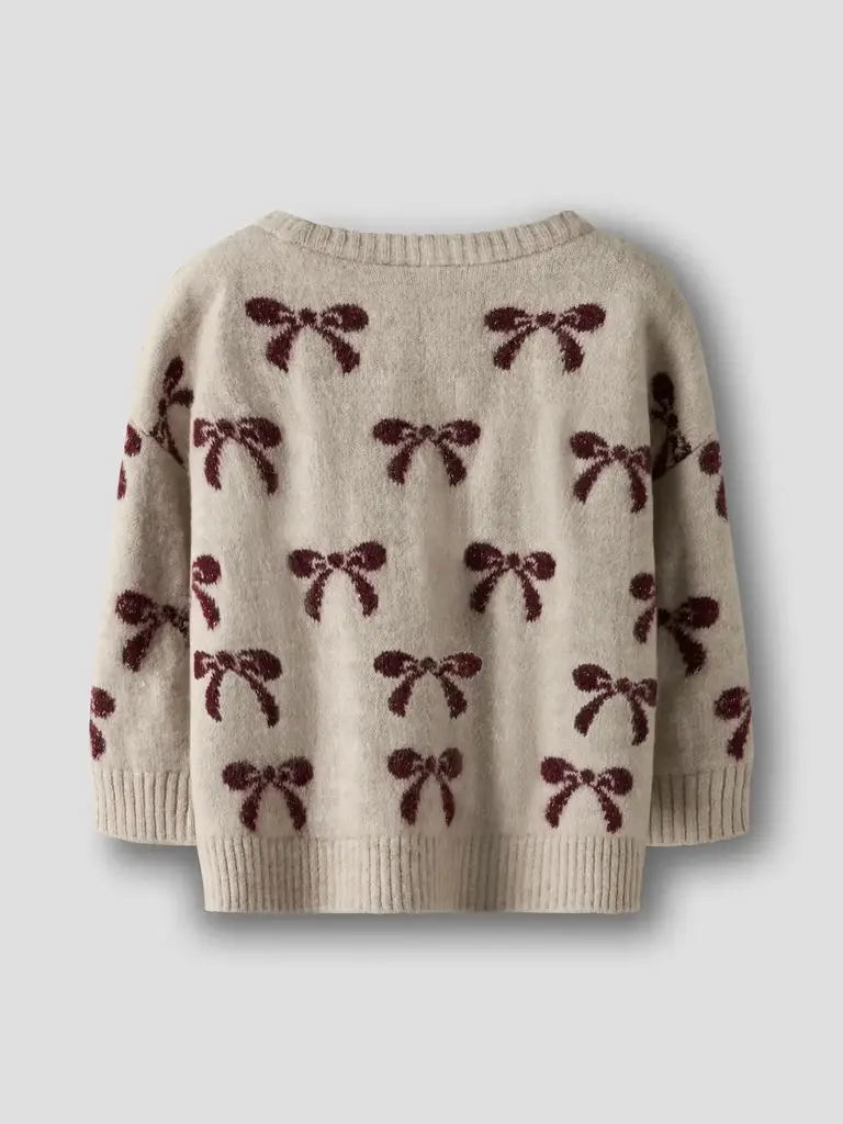 Name It Name it - Bow knit sweat cement