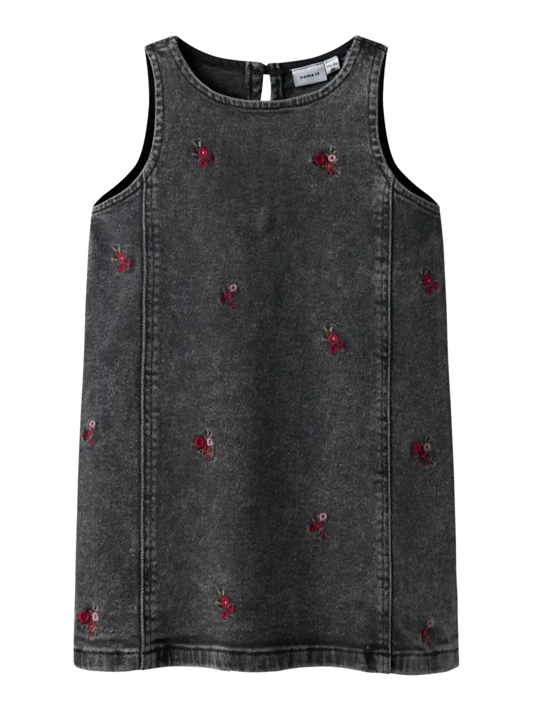 Name It Name it -  Spencer dress Grey Denim FLOWER