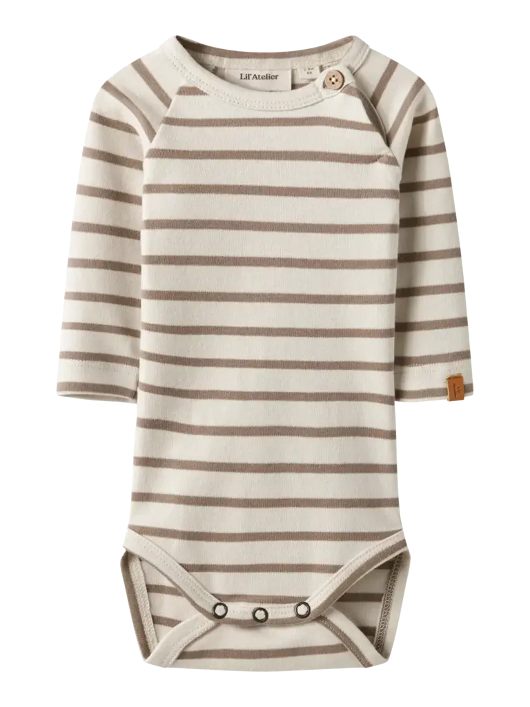 Lil' Atelier Lil atelier - Romper streep SEPIA TINT