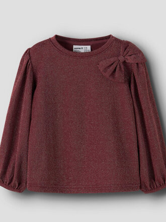 Name It Name it - Roisin top glitter Burgundy Name It Name it - Roisin top glitter Burgundy