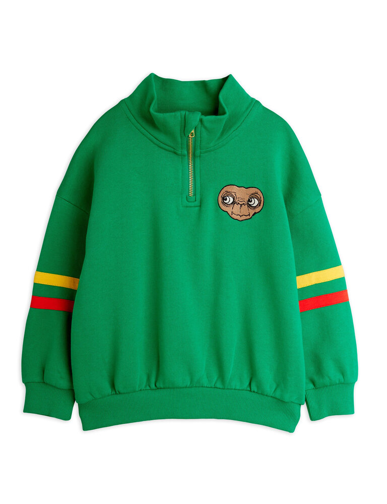 mini rodini Mini rodini -E.T emb halfzip sweatshirt
