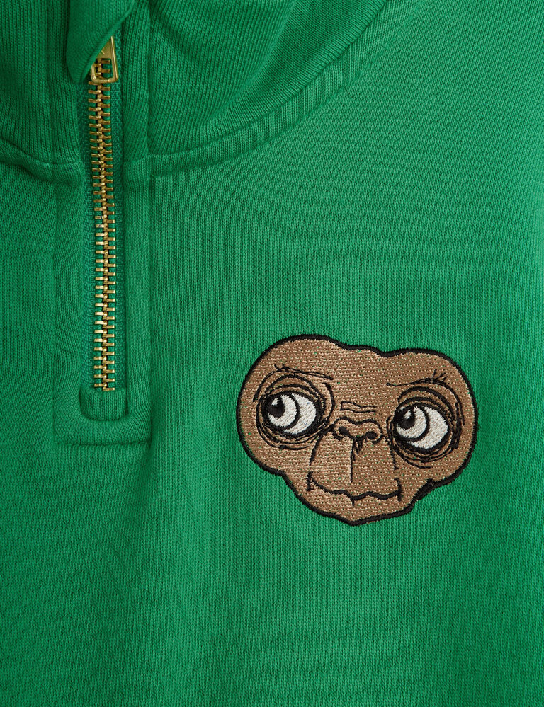 mini rodini Mini rodini -E.T emb halfzip sweatshirt