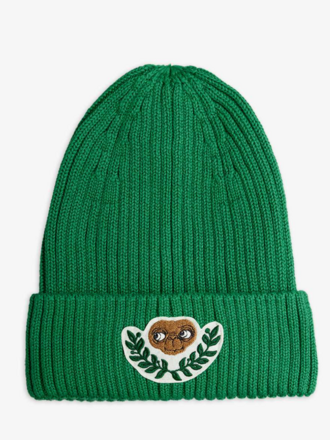 mini rodini Mini Rodini - E.T patch knitted hat green