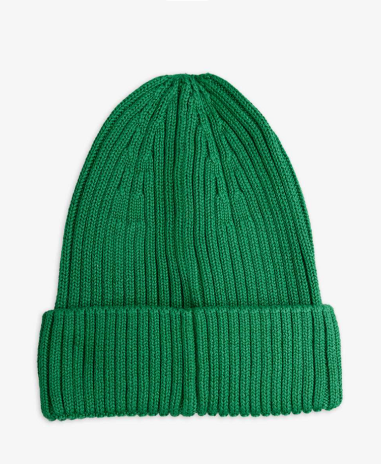 mini rodini Mini Rodini - E.T patch knitted hat green