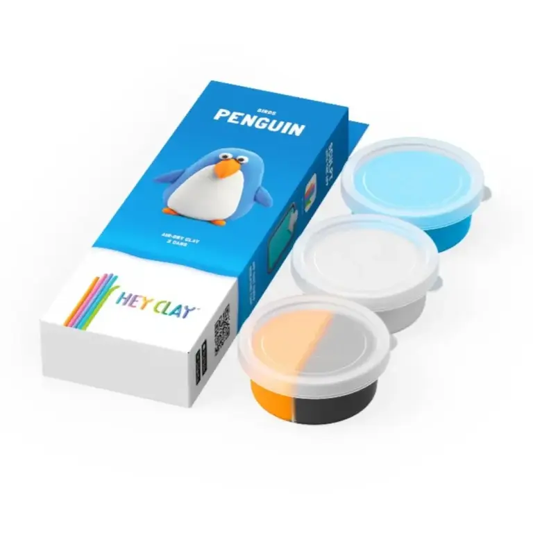 Hey Clay HeyClay - Birds Penguin - 3 cans
