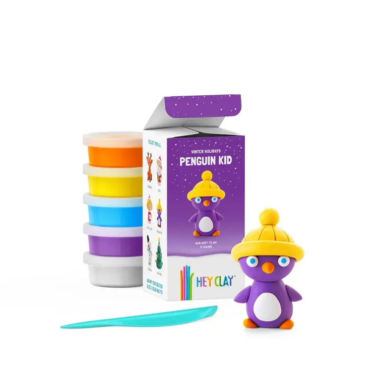 Hey Clay Hey Clay - winter holidays penguin kid