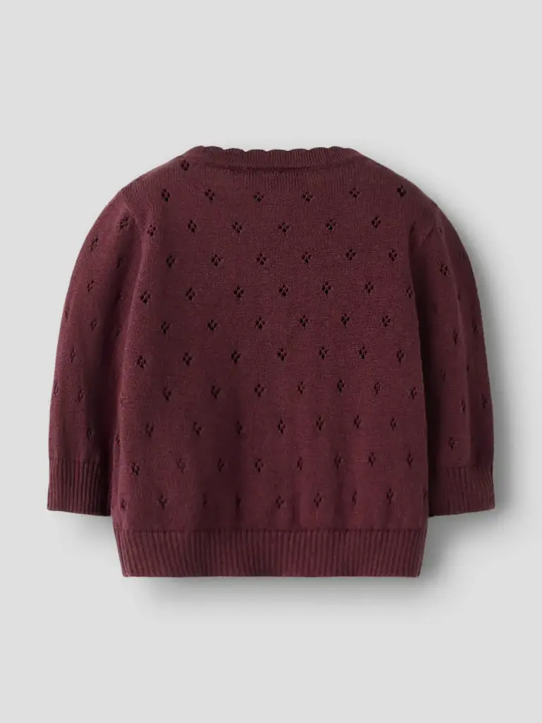 Lil' Atelier Lil Atelier -  knit vest Catawba Grape