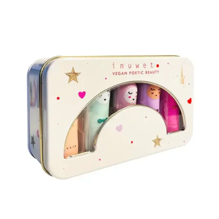 inuwet Inuwet - Metal box delux 5 lipbalms