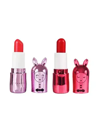 inuwet Dou Couture Metal Lip Balms: Raspberry Sorbet - Apple Candy
