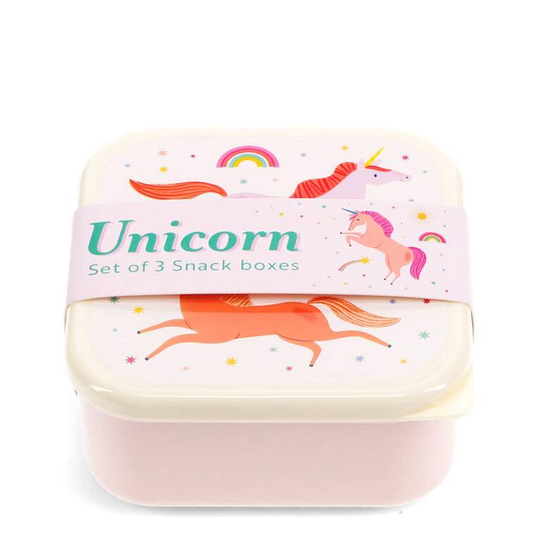 rex london Rex London -Snack boxes (set of 3) - Unicorn