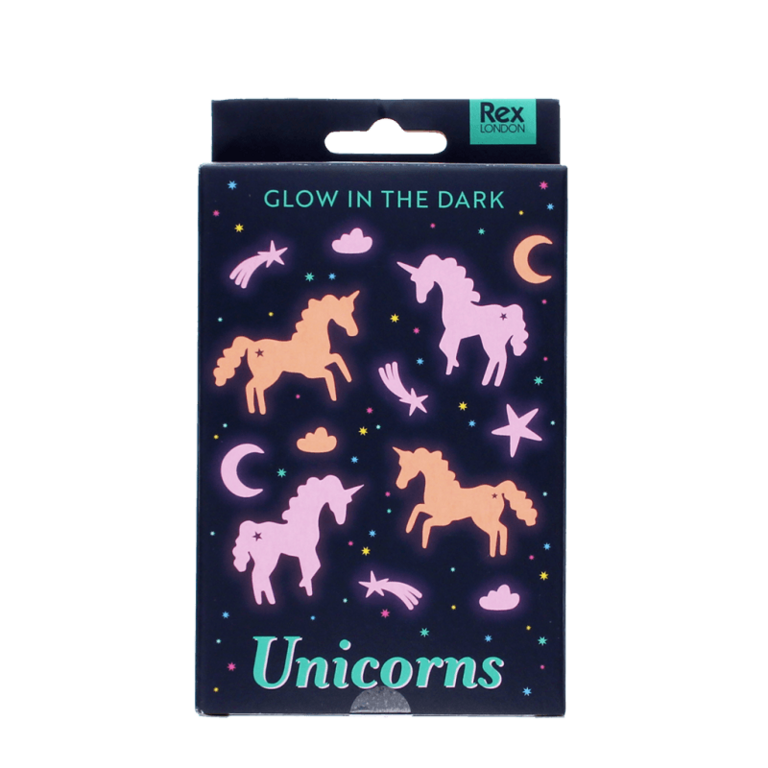 rex london Rex London -Glow in the dark stick-on shapes unicorn