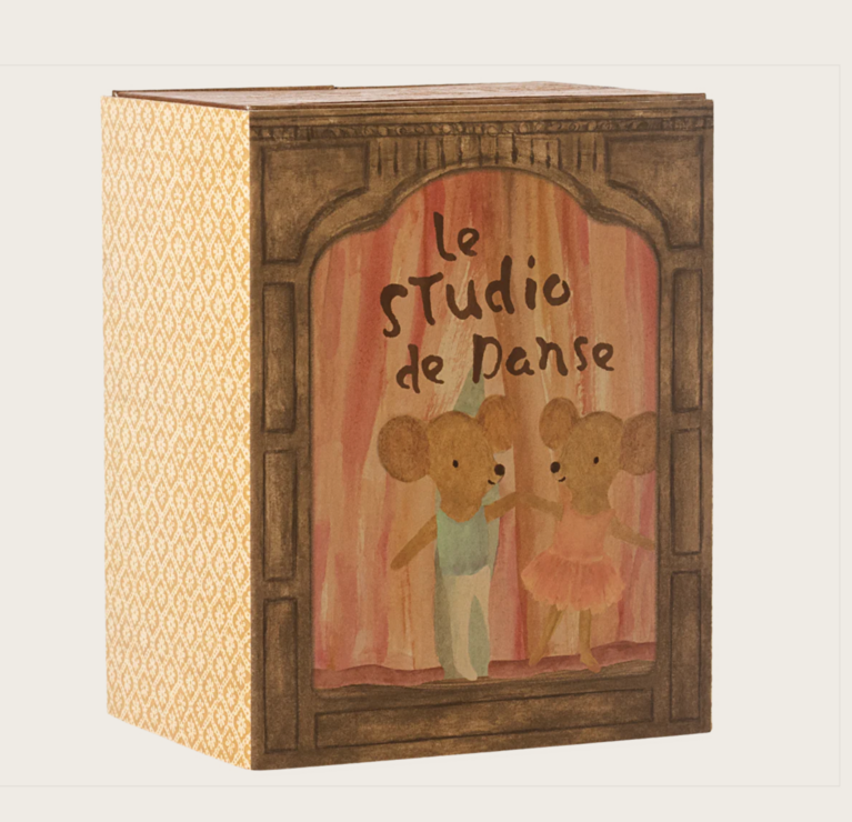 Maileg Maileg - Ballet mice in dance studio, Little sister and brother